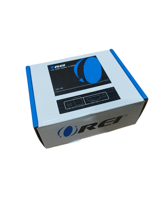 OREI HD-102 1x2 HDMI SPLITTER BOX 4K@30Hz SPILT 1 HDMI TO 2 SOURCES