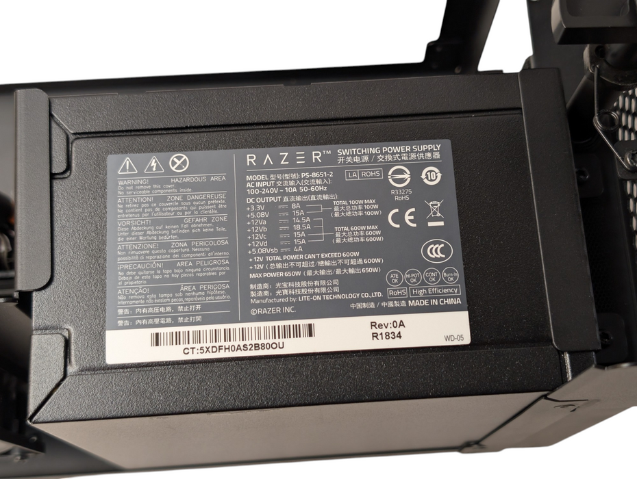 RAZER Core X External Graphics Enclosure eGPU USB-C Thunderbolt  -