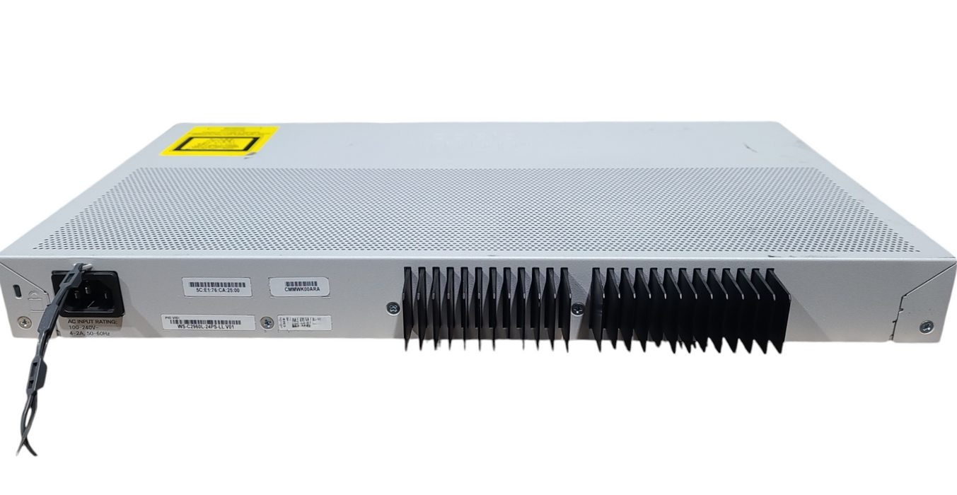 Cisco WS-C2960L-24PS-LL V01 PoE+ 24-Port Network Switch
