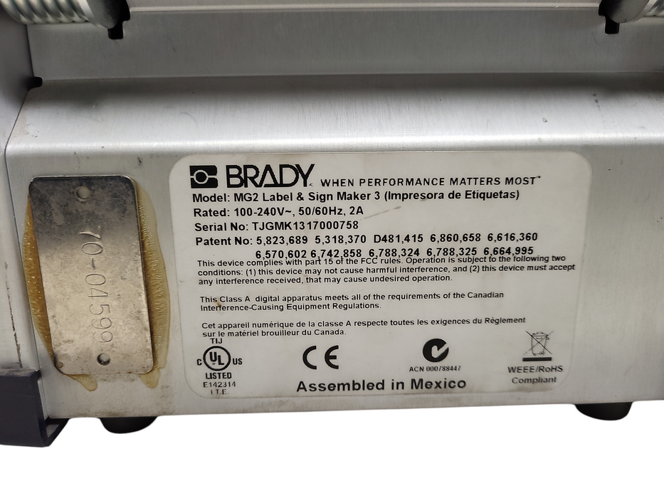 Brady MG2 Multicolor Industrial Label And Sign Maker 3 READ $