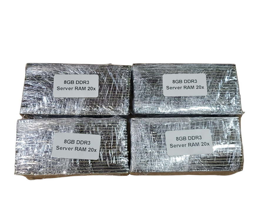 Lot of 80x, Assorted 8GB DDR3 Server RAM
