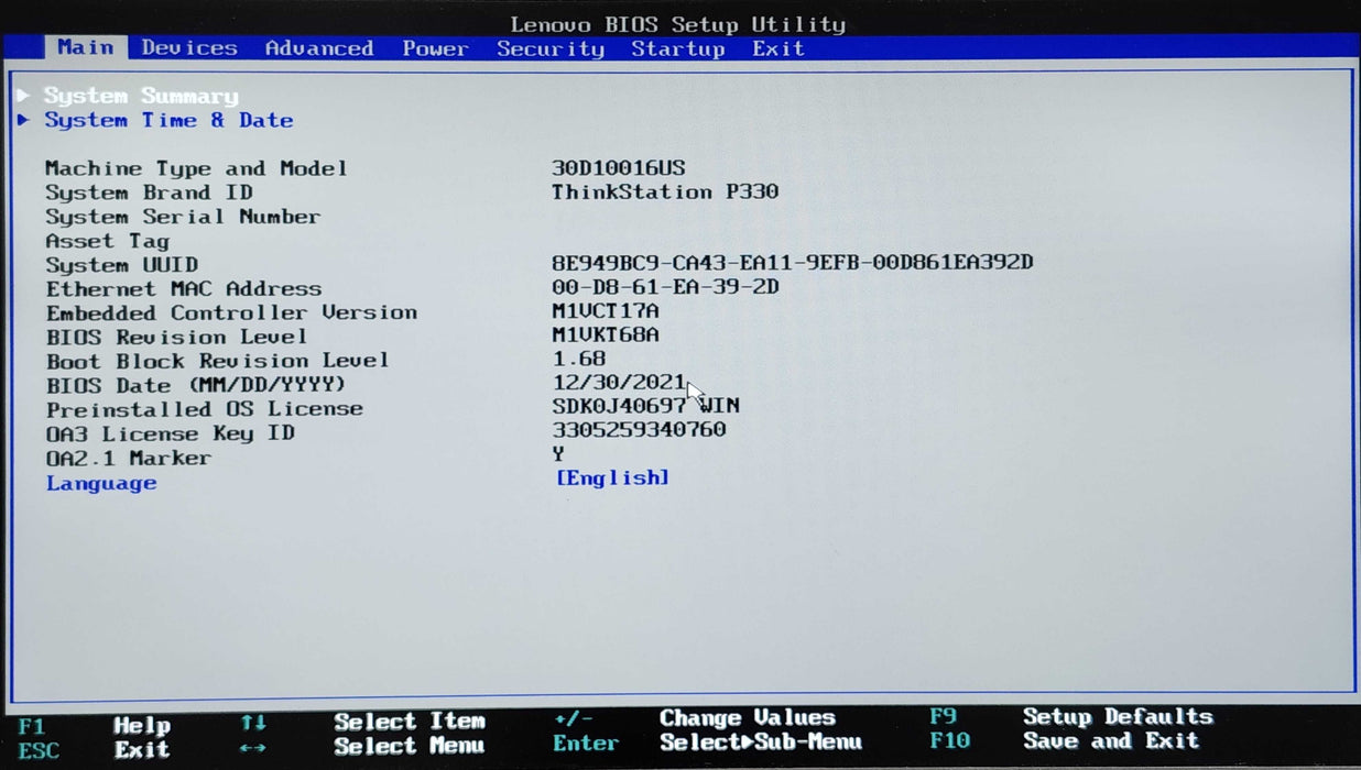 Lenovo ThinkStation P330 SFF, Core i7-9700, 16GB DDR4, 256GB NVMe, P1000