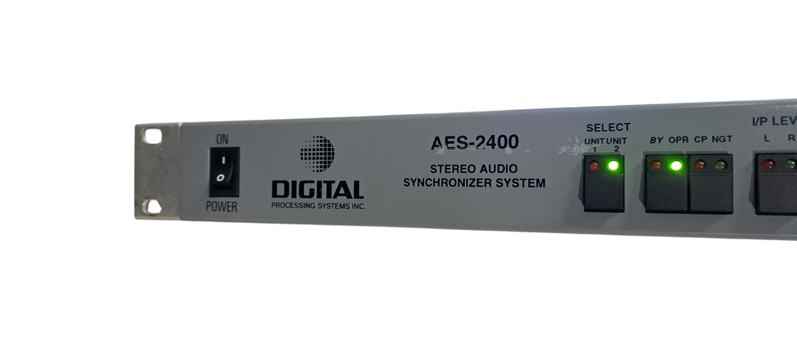 DPS AES-2400 Stereo Audio Synchronizer Chassis| READ