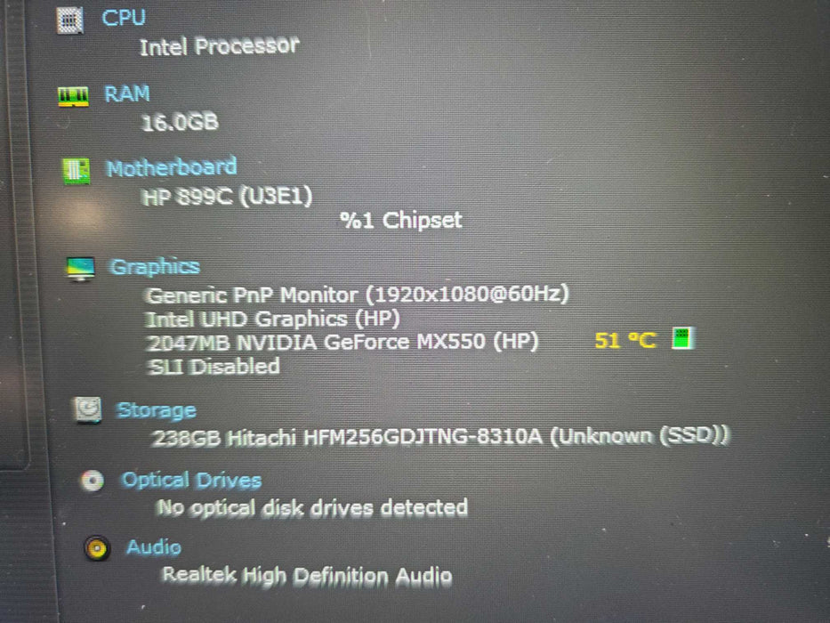 HP 470 G9 17" Laptop i7 12th Gen NVIDIA MX550  256NVME 16GB SSD  Lap200