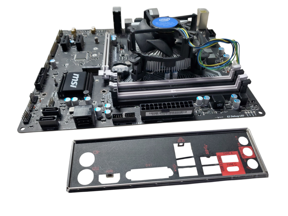 MSI B150M Bazooka Plus Motherboard With i3-6100 CPU LGA1151 NO RAM NO HDD