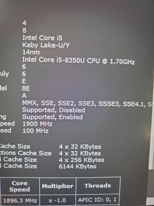 Dell Latitude 7490 i5-8350U 16GB NVMe 256GB  Lap200