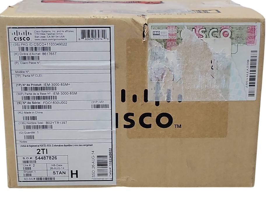 NEW Cisco IEM-3000-8TM Ethernet 8-Port 10/100 TX Switch Expansion Module _