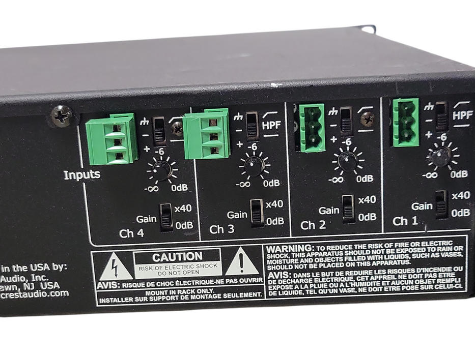 Crest Audio CM 2204 Professional 4-Channel Amplifier _
