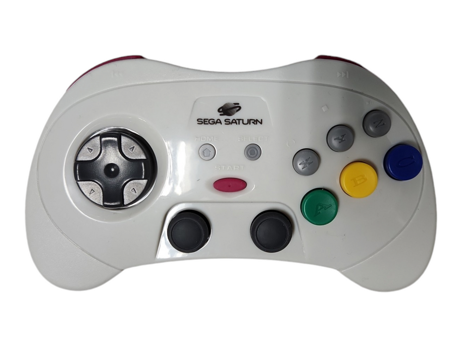 Retro-Bit SEGA Saturn 2.4GHz Wireless Pro Controller, No Dongle, READ