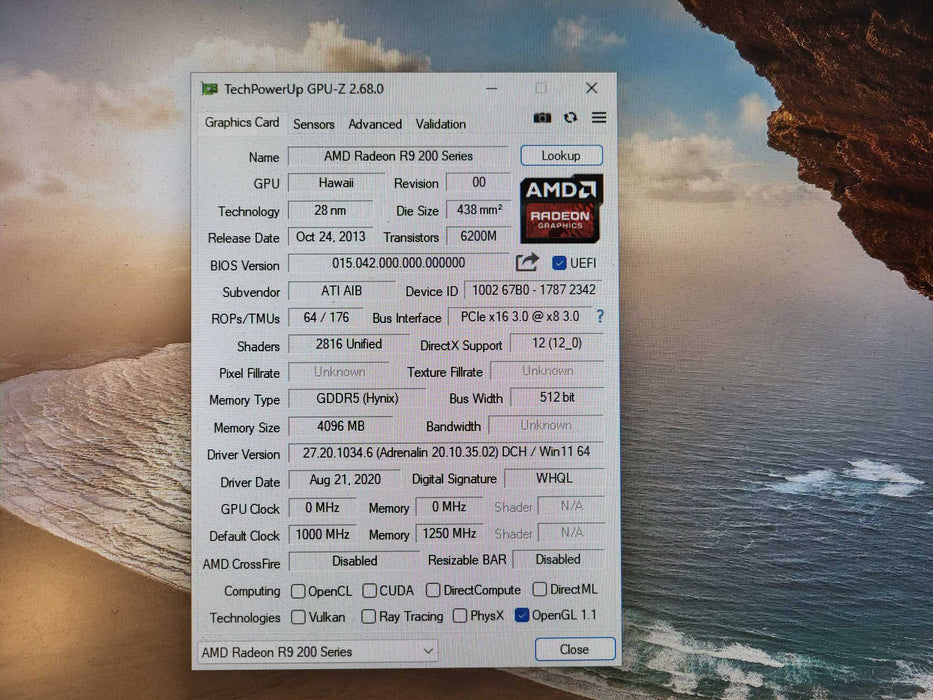 AMD Radeon R9 290X 4GB GDDR5 Graphics Card - HDMI DP 2x DVI $