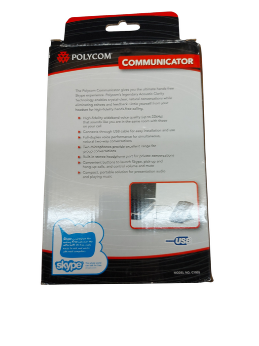 Polycom Communicator Grey C100S USB Speakerphone for Skype