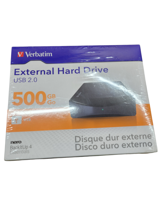 Verbatim 500GB External Hard Drive USB 2.0 Q