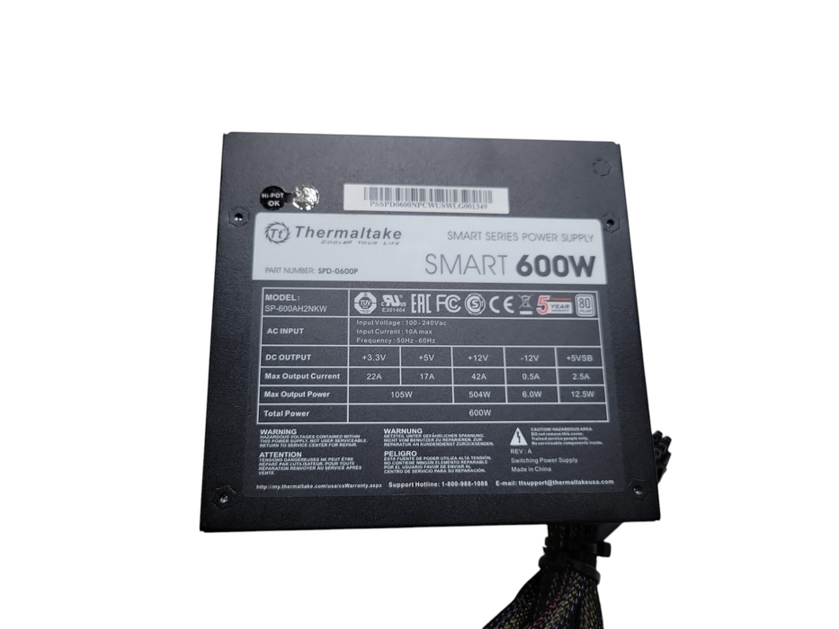 Thermaltake 600W Non-Modular ATX PSU (SPD-0600P) %