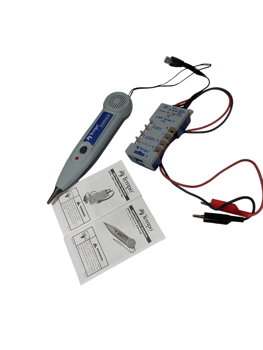 Tempo LAN Toner 2   AT8L & Tempo 200GX Inductive Amplifier Test Set =