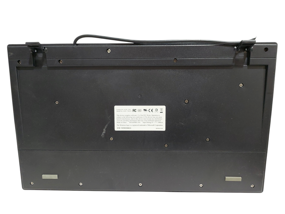 Adesso Wired USB Keyboard SolidTek USA Model: ACK730UW =