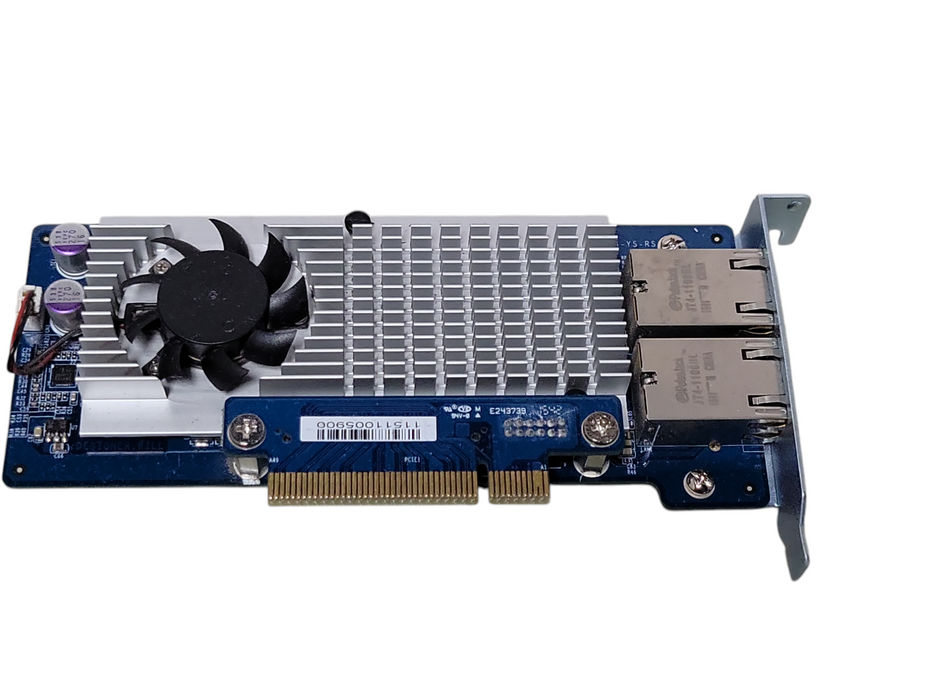 QNAP LAN-10G2T-U Dual Port 10GBASE-T RJ-45 Network Card, LP Bracket _