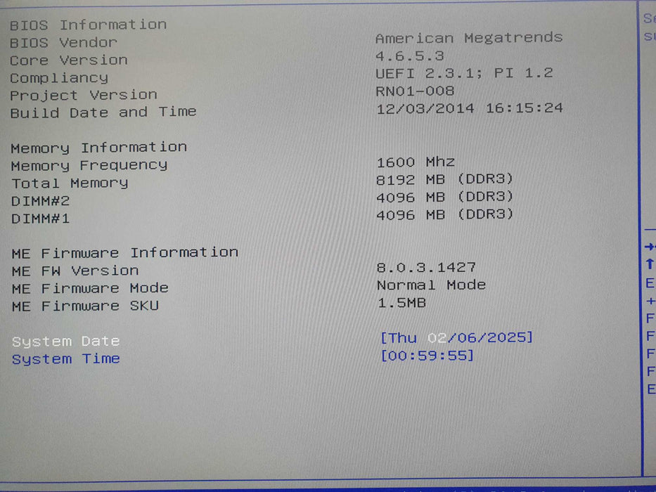 Milestone HUSKY M30 Network Video Recorder, i5-3610ME @ 2.7GHz, 8GB RAM