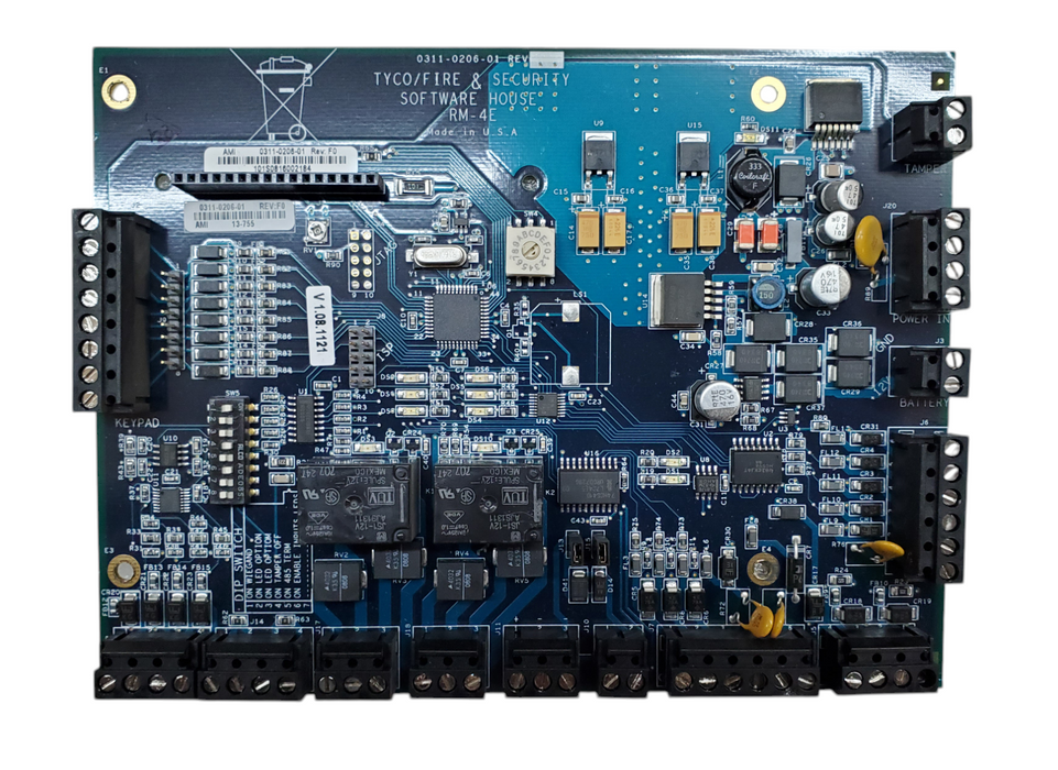 Tyco Software House RM-4E Board Access Control - 0311-0206-01 *READ*