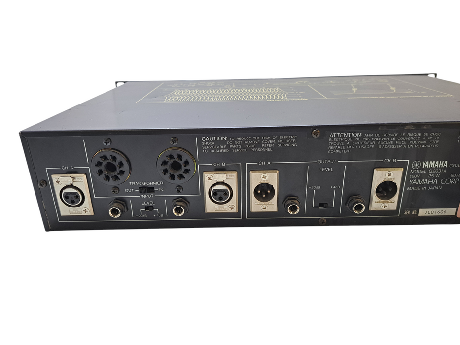 Yamaha Q2031A Dual Channel 31 Band Graphic Rack Equalizer *READ* )