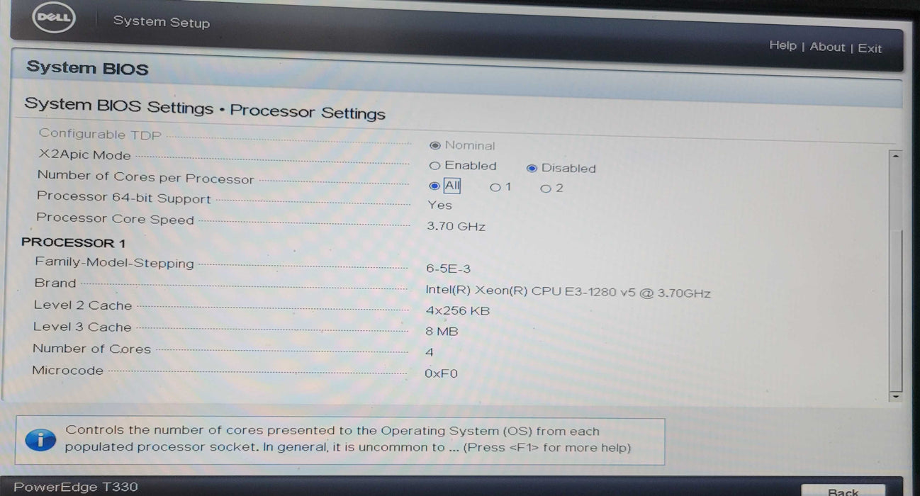 Dell PowerEdge T330 | Xeon E3-1280 v5 @3.70GHz 16GB DDR4 | NO HDD