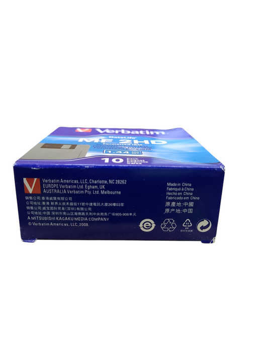 Verbatim Datalife 3.5" Floppy Disks 10 Pack MF-2HD 1.44MB