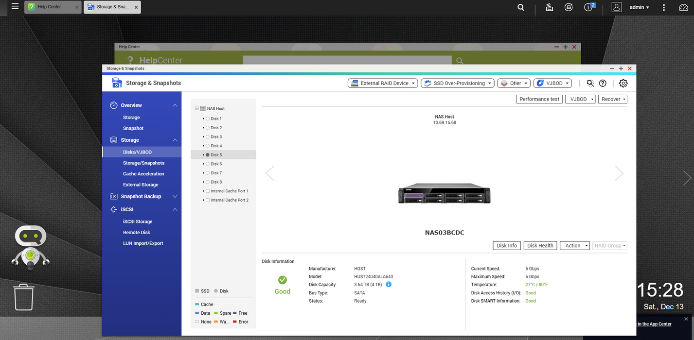 QNAP TS-EC880U-RP 8-Bay Rackmount NAS w/ 1x 4TB HDD $