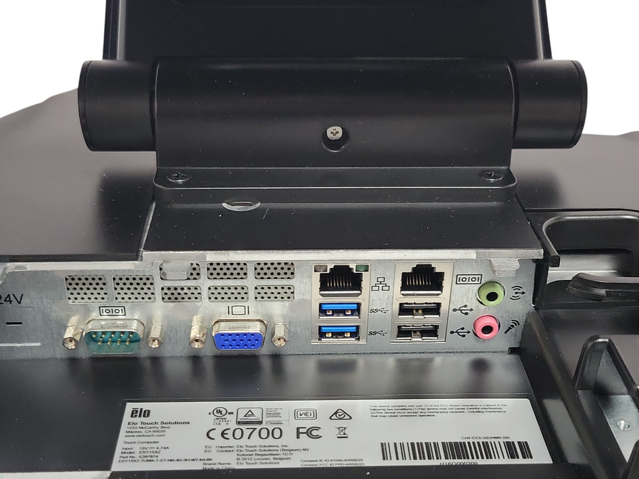 Elo Touch solutions ESY15X2 E297874, Celeron J1900 1.99GHz, 4GB, 320GB HDD w/ AC adapter Q_