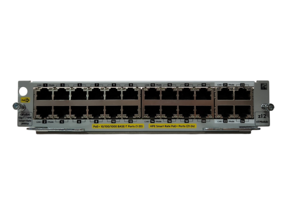 HPE/Aruba J9991A 20-port Gig-E PoE+ 4-port 1/2.5/5/XGT zl2 v3 Module