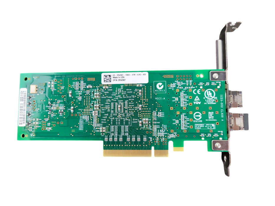 Dell Dual-Port 8GbE SFP PCIe Host Bus Adapter Dell P/N: 0RW9K !