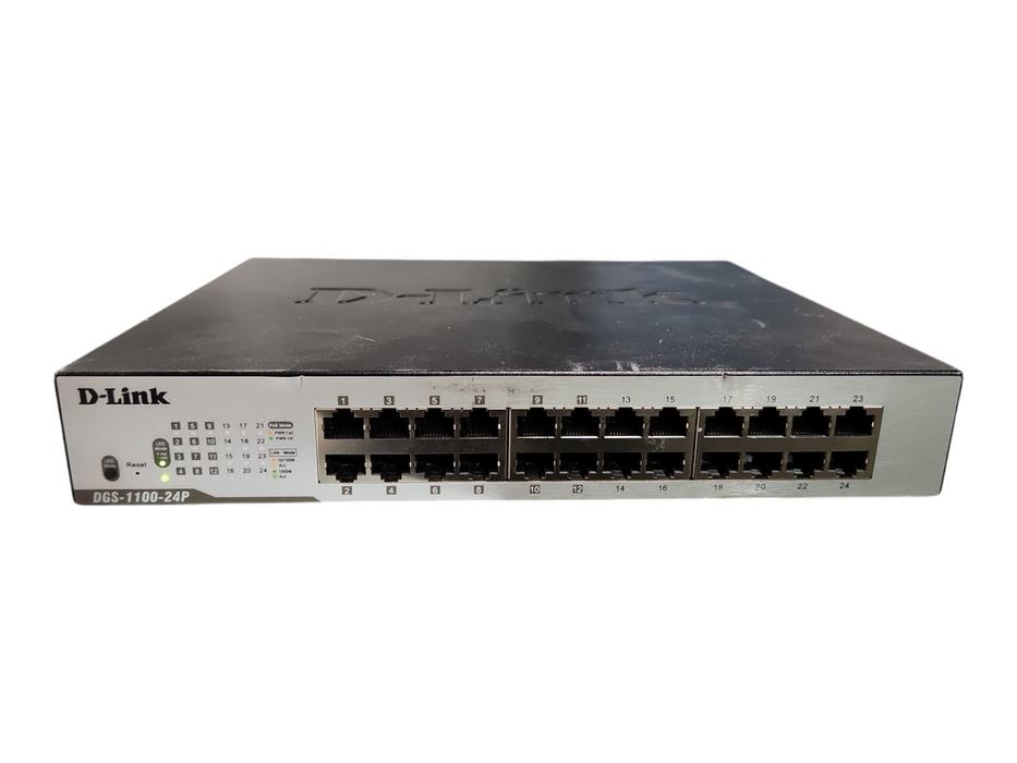 D-Link DGS-1100-24P 24-Port POE Networking Ethernet Switch