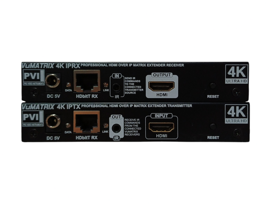 VUMATRIX HDMI over IP PoE Matrix Extender Distribute 4K IP Network Kit