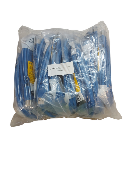 Lot of 10x 10 ft SuperSpeed USB 3.0 Cable A to B - M/M  Q