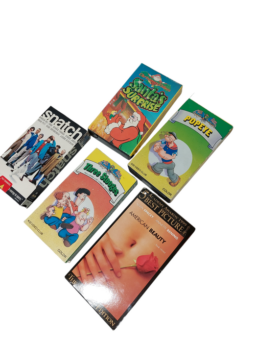 Bundle of 5 VHS movies  =