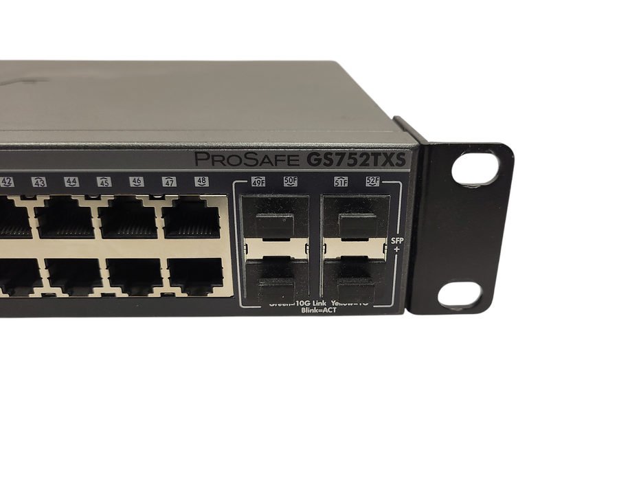 NETGEAR ProSafe GS752TXS 48 x GB RJ45 + 4 x 10GB SFP+ Managed Switch $