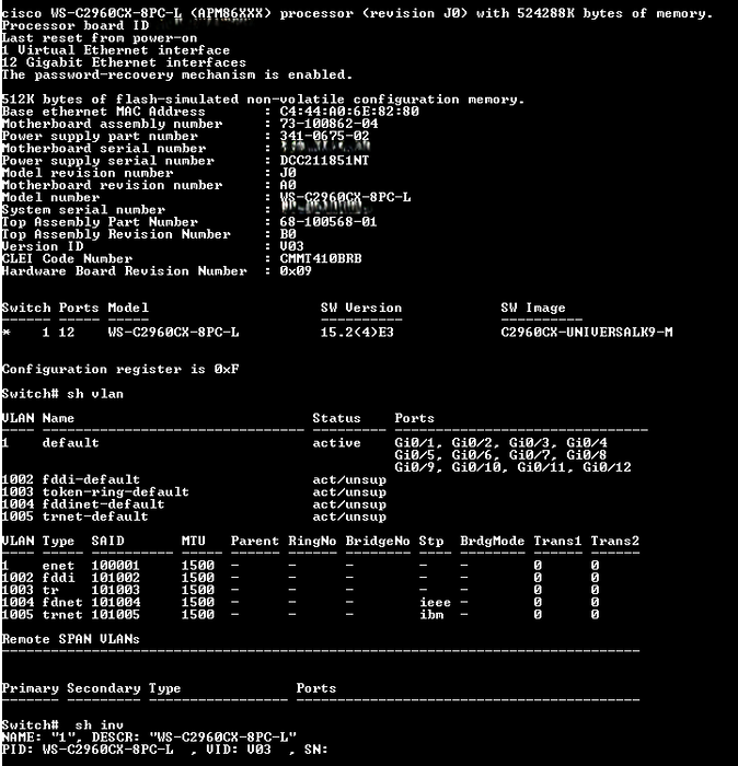 Cisco WS-C2960CX-8PC-L V03, 8-Port Gigabit Managed Silent Switch w/ 2x SFP