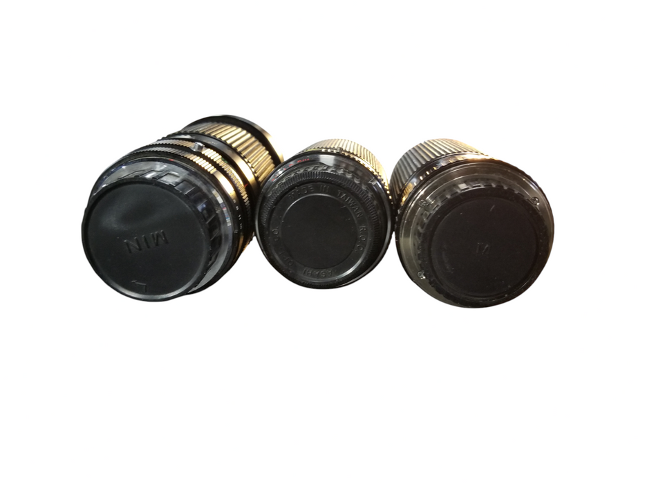 Lot 3x Minolta MD/MC Zoom Lens F=28/80-135mm/200mm/300mm - Untested / Parts
