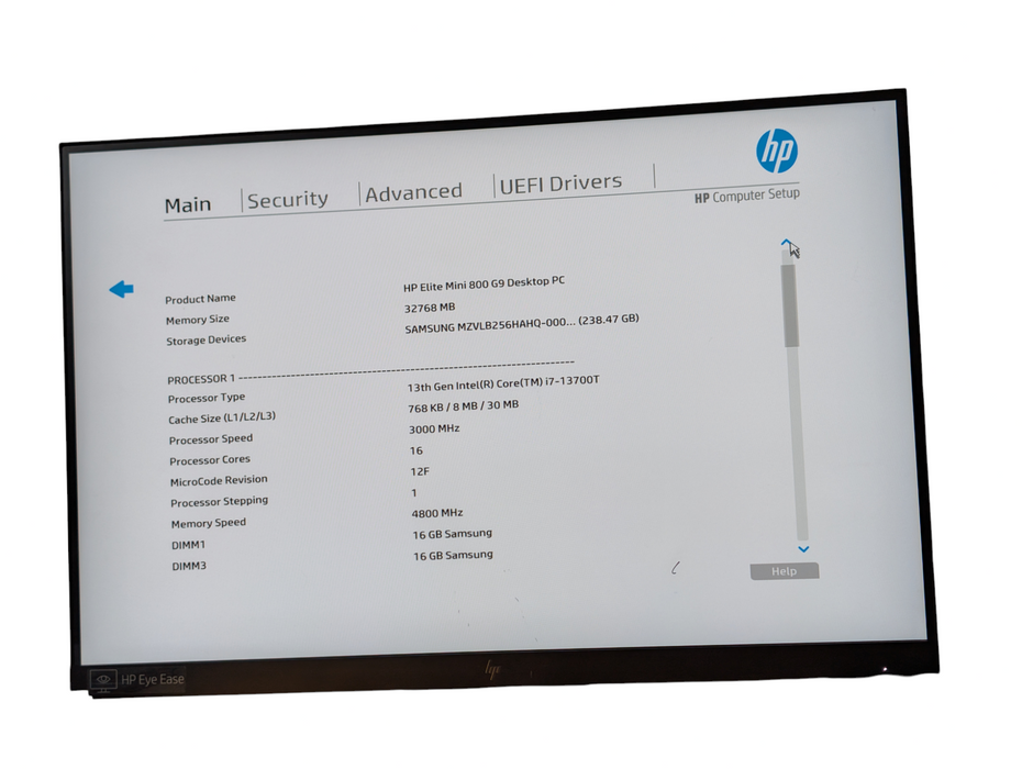 HP Elite Mini 800 G9 Intel Core i7-13700T 32GB DDR5 256GB NVMe SSD  -