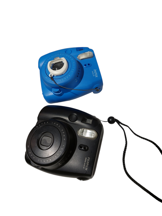 Bundle of 2 Instanx Mini 9 & 8 Cameras Blue & Black  =