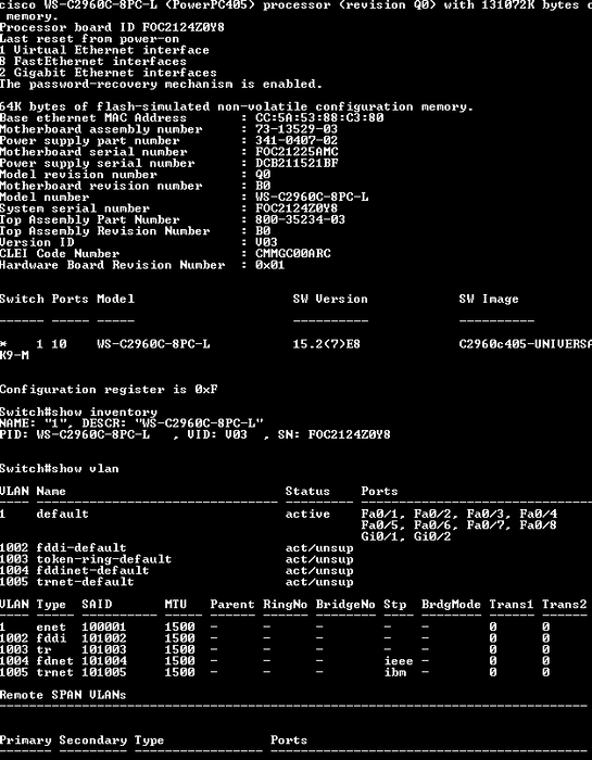 Cisco WS-C2960C-8PC-L V01 | 8-Port Ethernet PoE Switch %