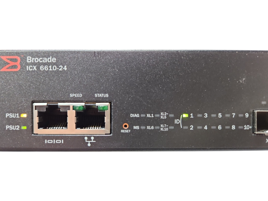 Brocade ICX 6610-24-PI 24 Port Gigabit Network Switch