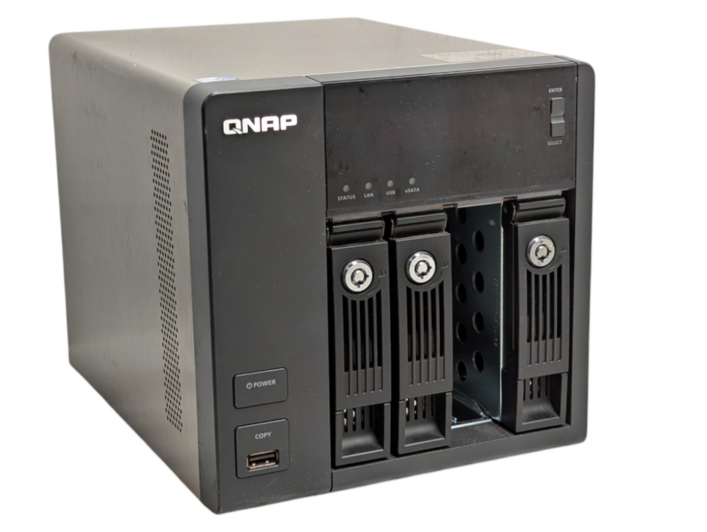 QNAP TS-469 Pro 4 Bay NAS Network Attached Storage with 2x 4TB HDD - —  retail.era