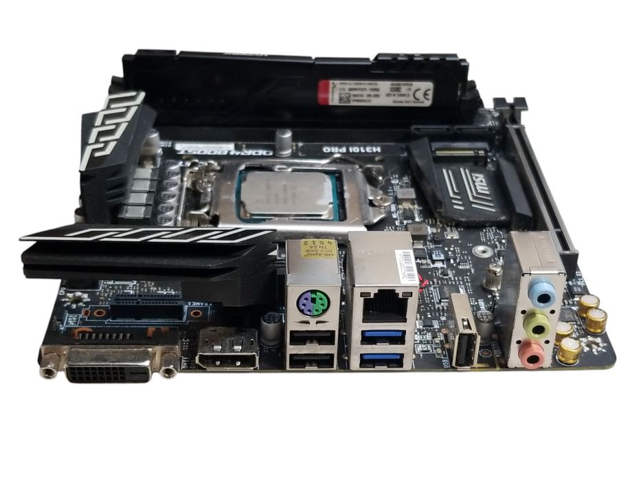 MSi H310i Pro MotherBoard w/ Core i5-8500 CPU 8GB RAM - No HDD