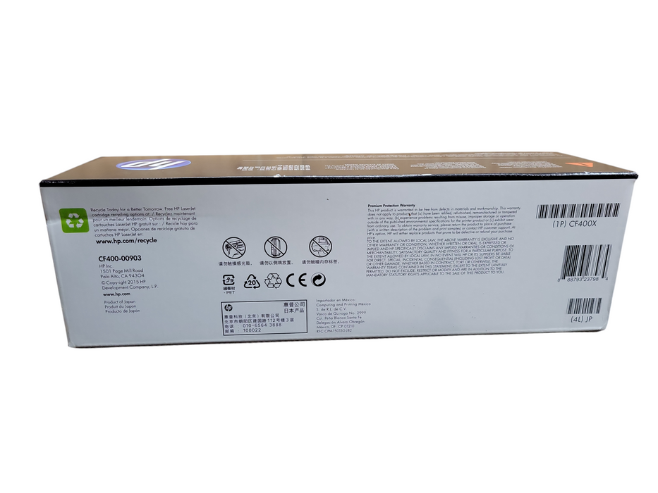 HP Genuine 201X LaserJet Black Toner Cartridge CF400X !