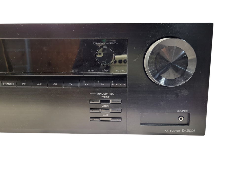 Onkyo TX-SR393 5.2-Channel AV 4K Ultra HD Receiver Black READ $