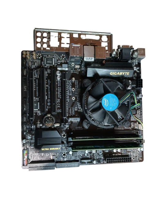 Gigabyte GA-H270M-D3H Motherboard Intel i5-7400 CPU 16GB DDR4 + I/O Shield