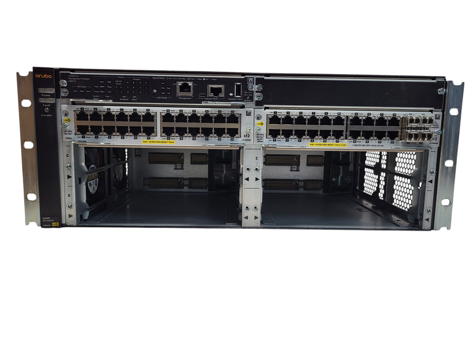 Aruba 5406R zl2 Switch Chassis J9850A w/ 1x J9986A, 1x J9990A $