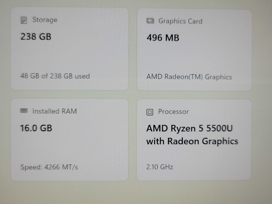 Lenovo IdeaPad Flex 5 Ryzen 5 5500U 16GB RAM 256GB NVMe β Lap200