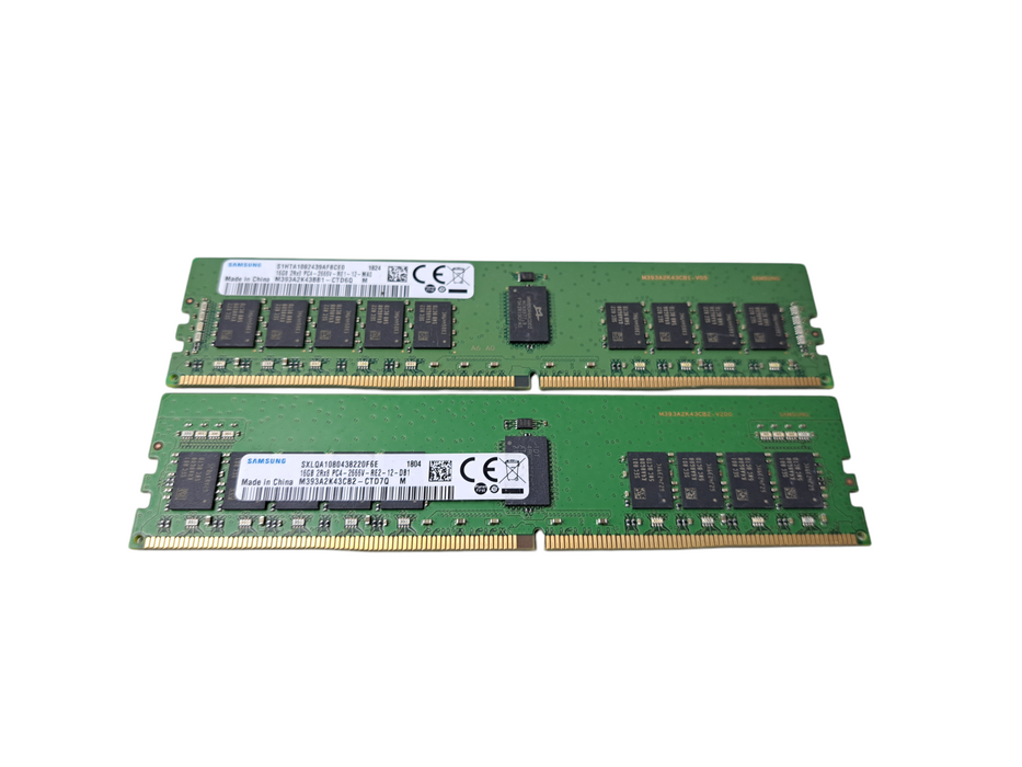 Lot of 2x Samsung 16GB 2Rx8 PC4-2666V-RE1/2 | DDR4 Server Memory