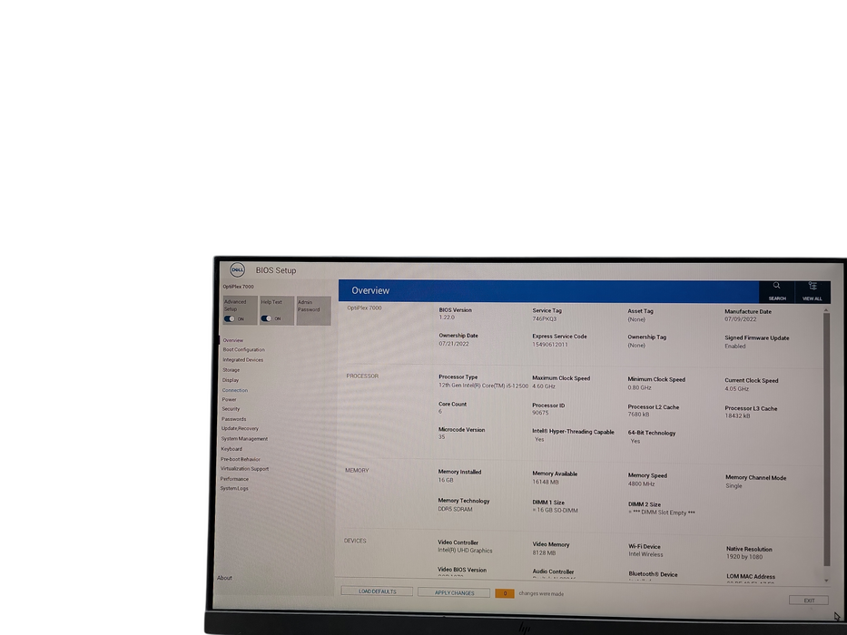 Dell OptiPlex 7000 Micro 12th Gen i5 - 12500 DDR5 16GB Ram  θ