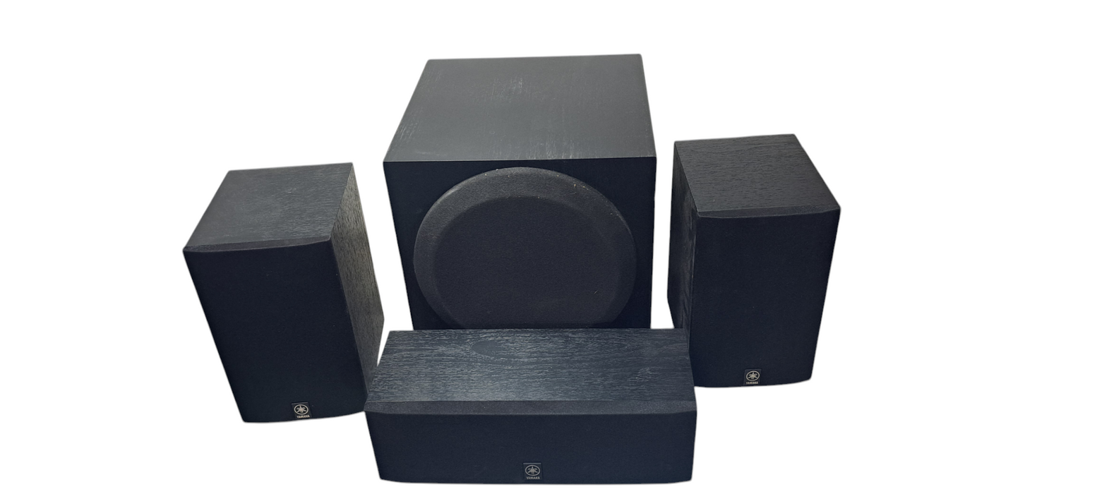 Yamaha 4 piece Sound System:1x YST-SW012, 1x NS-AP2800BLC 2xNS AP2800B